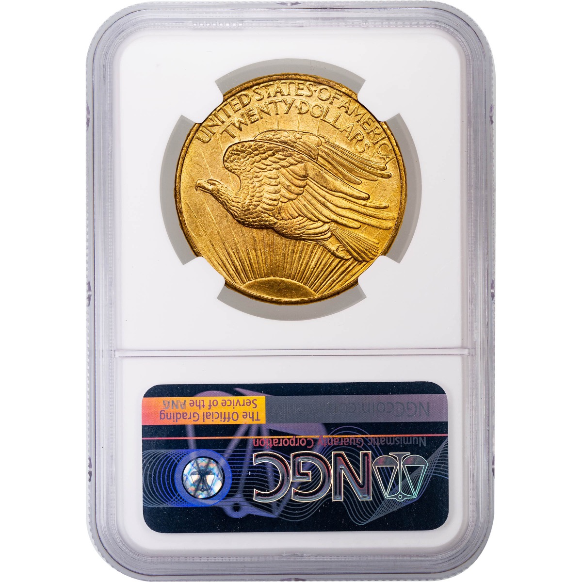 1908-P No Motto Saint-Gaudens Gold Double Eagle MS66 - Rare
