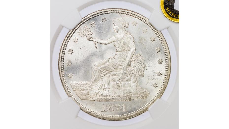 1874-CC Trade Dollar NGC MS65 Everest