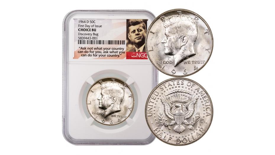 1964-D Kennedy Half Dollar Choice BU FDI - Rare Collectibles TV