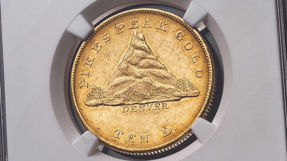 1860 Clark Gruber & Co. Gold Eagle NGC MS62