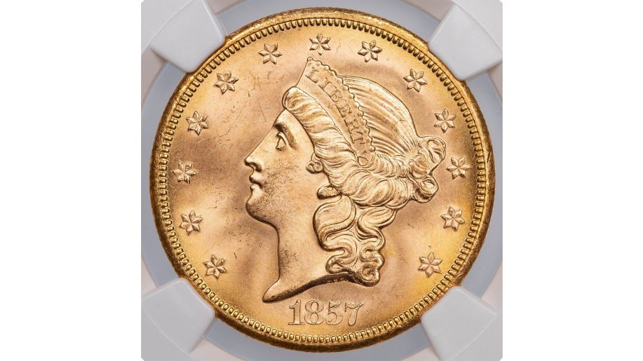 1857-S SSCA Liberty Head Gold Double Eagle NGC MS67