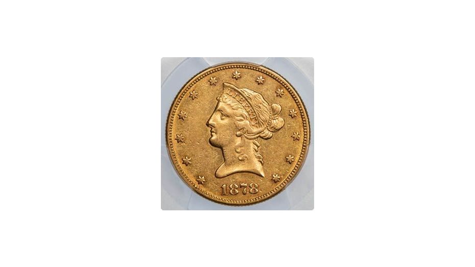1878-CC Liberty Head Gold Eagle AU53