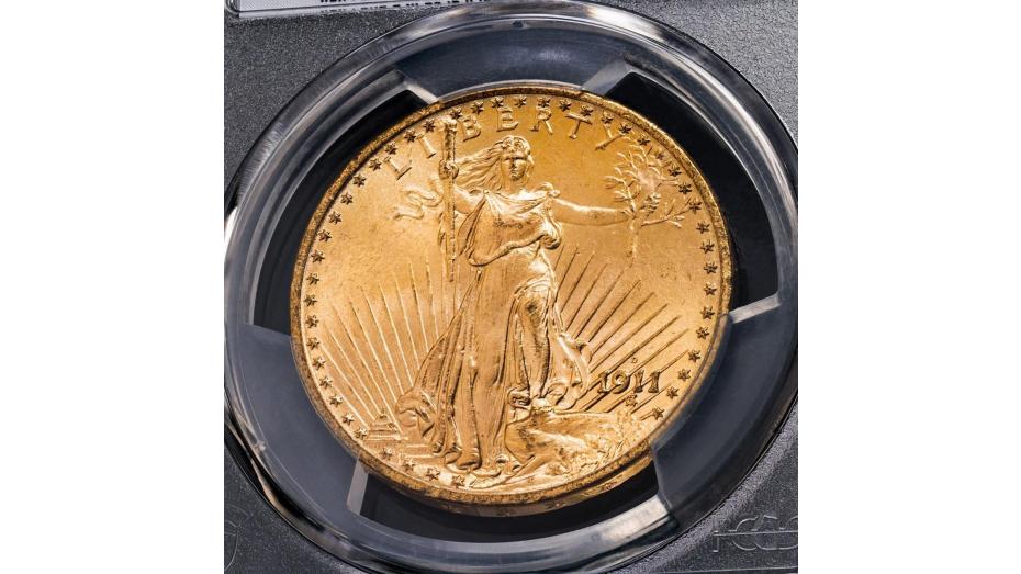 1911-D Saint Gaudens Gold Double Eagle NGC/PCGS MS66+ 