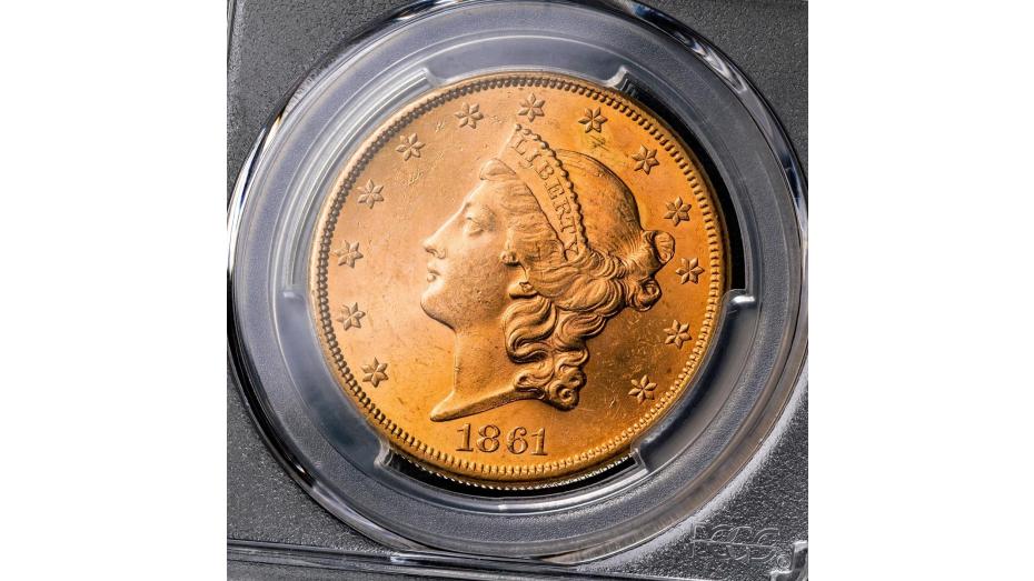 1861-P Liberty Head Gold Double Eagle NGC/PCGS MS63