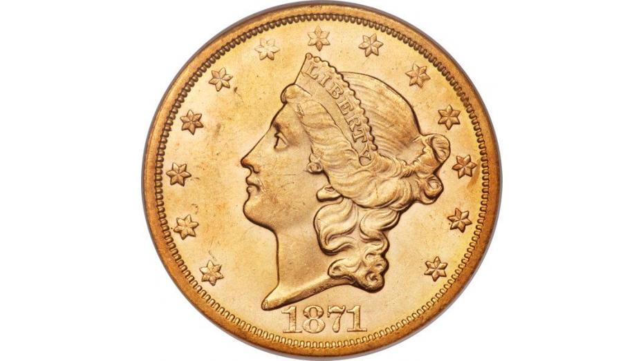 1871-S Liberty Head Gold Double Eagle NGC MS64