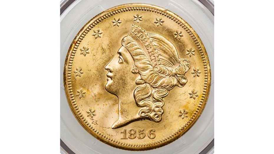 1856-S SS Central America Liberty Head Gold Double Eagle PCGS MS63+