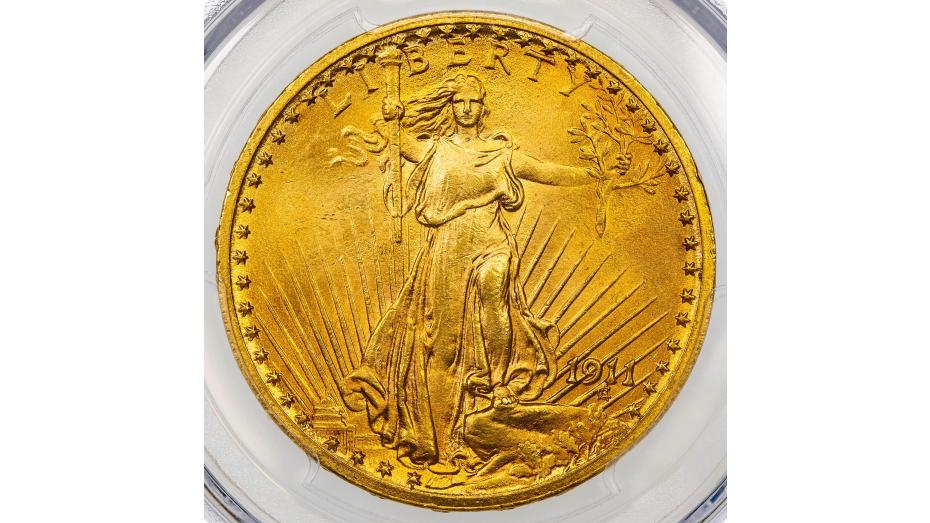 1911-P Saint Gaudens Gold Double Eagle MS65