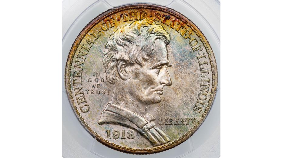 1918-P Commemorative Lincoln Half Dollar MS68