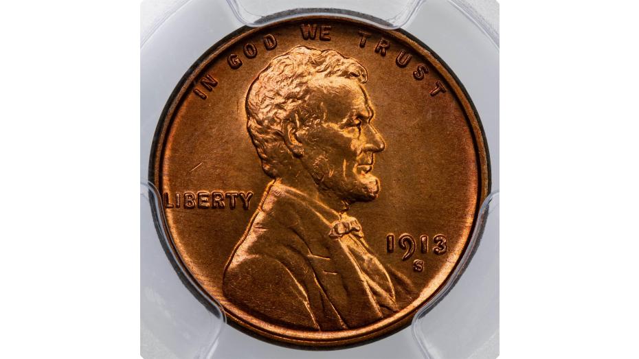 1913-S Lincoln Cent PCGS MS66+ RD