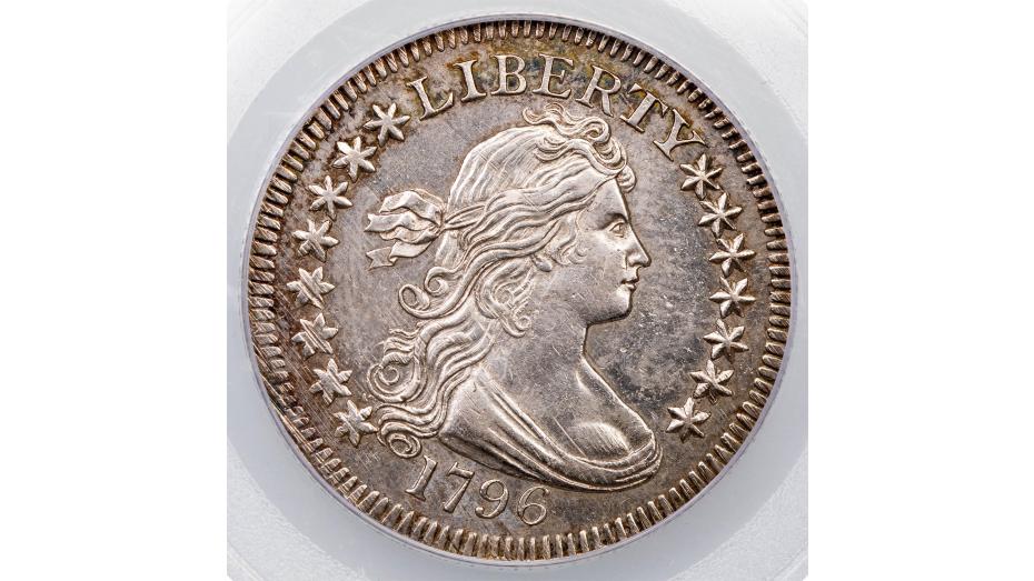 1796 Small Eagle Draped Bust Quarter MS62