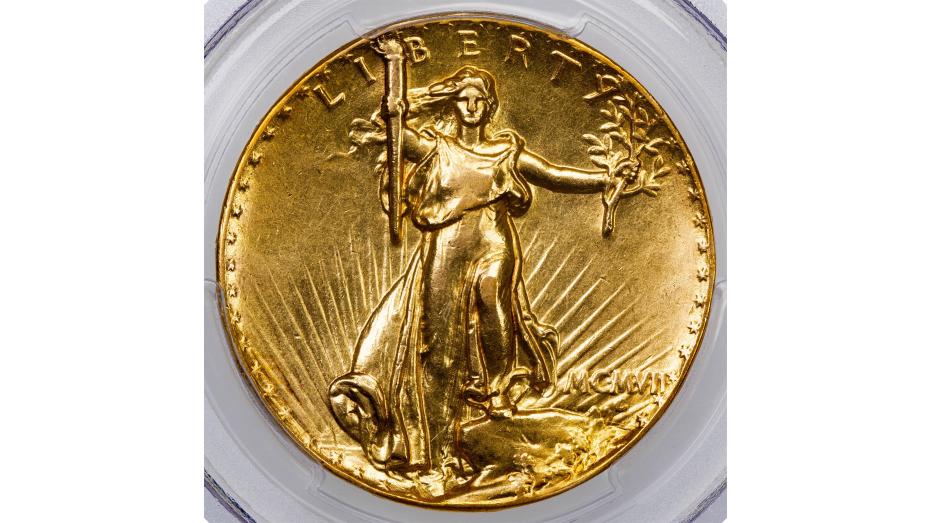 1907 Ultra High Relief Saint-Gaudens Gold Double Eagle