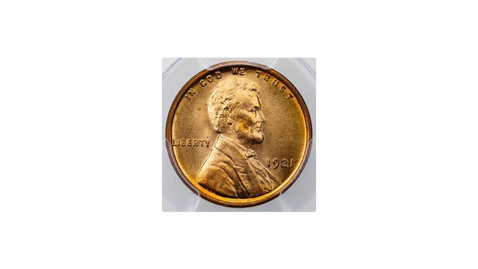 1921-P Lincoln Cent PCGS MS68RD