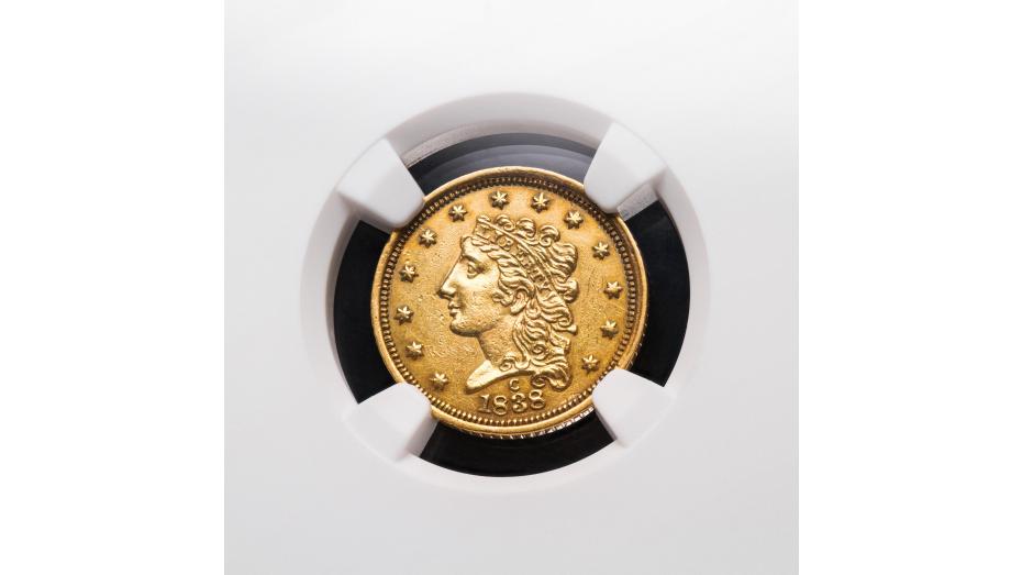 $2.5 1838-C Classic Head Gold Quarter Eagle NGC/PCGS AU55