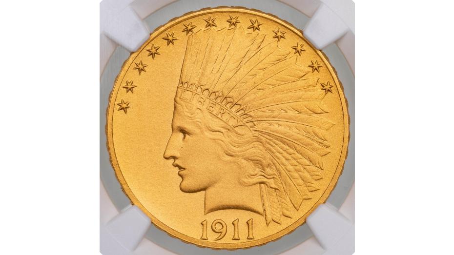 1911 Indian Head Gold Eagle NGC PF68