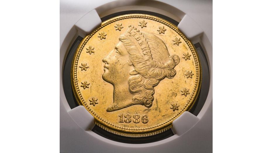 1886-P Liberty Head Gold Double Eagle NGC AU58
