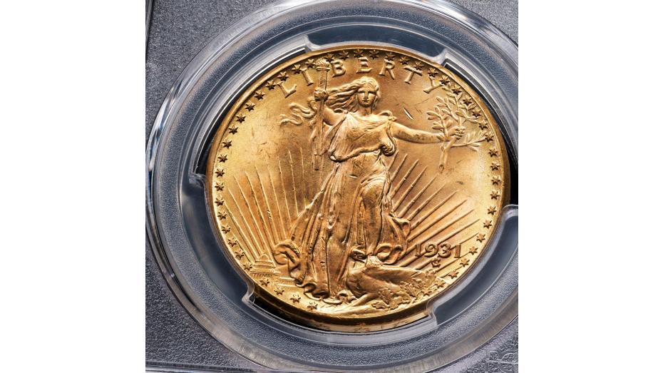 1931-P Saint Gaudens Gold Double Eagle PCGS MS65