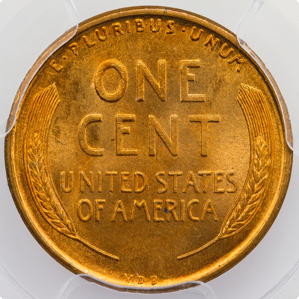 1909-S VDB Lincoln Cent PCGS MS66RD
