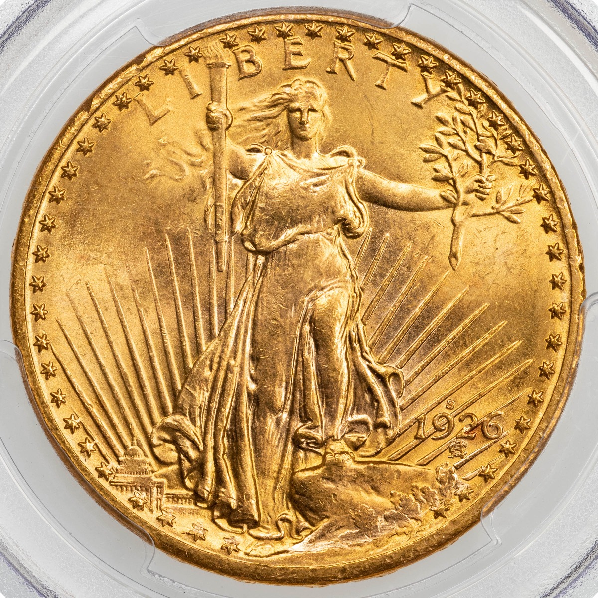 1926-S Saint Gaudens Gold Double Eagle MS65