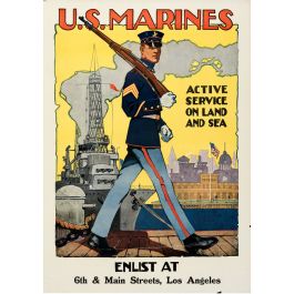 1917 WWI Sidney Marines, 28x39.5 Collectibles Reisenberg, \