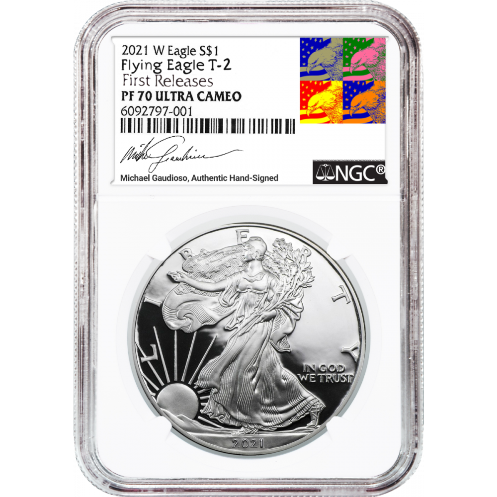 2021-W Type 2 American Silver Eagle NGC PF70UCAM First Releases