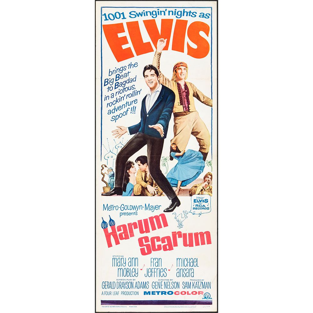 Mobley　Ann　Rare　1965　Collectibles　Presley　Elvis　Uncut　Starring　Pressbook　Scarum　Mary　TV　Harum　and