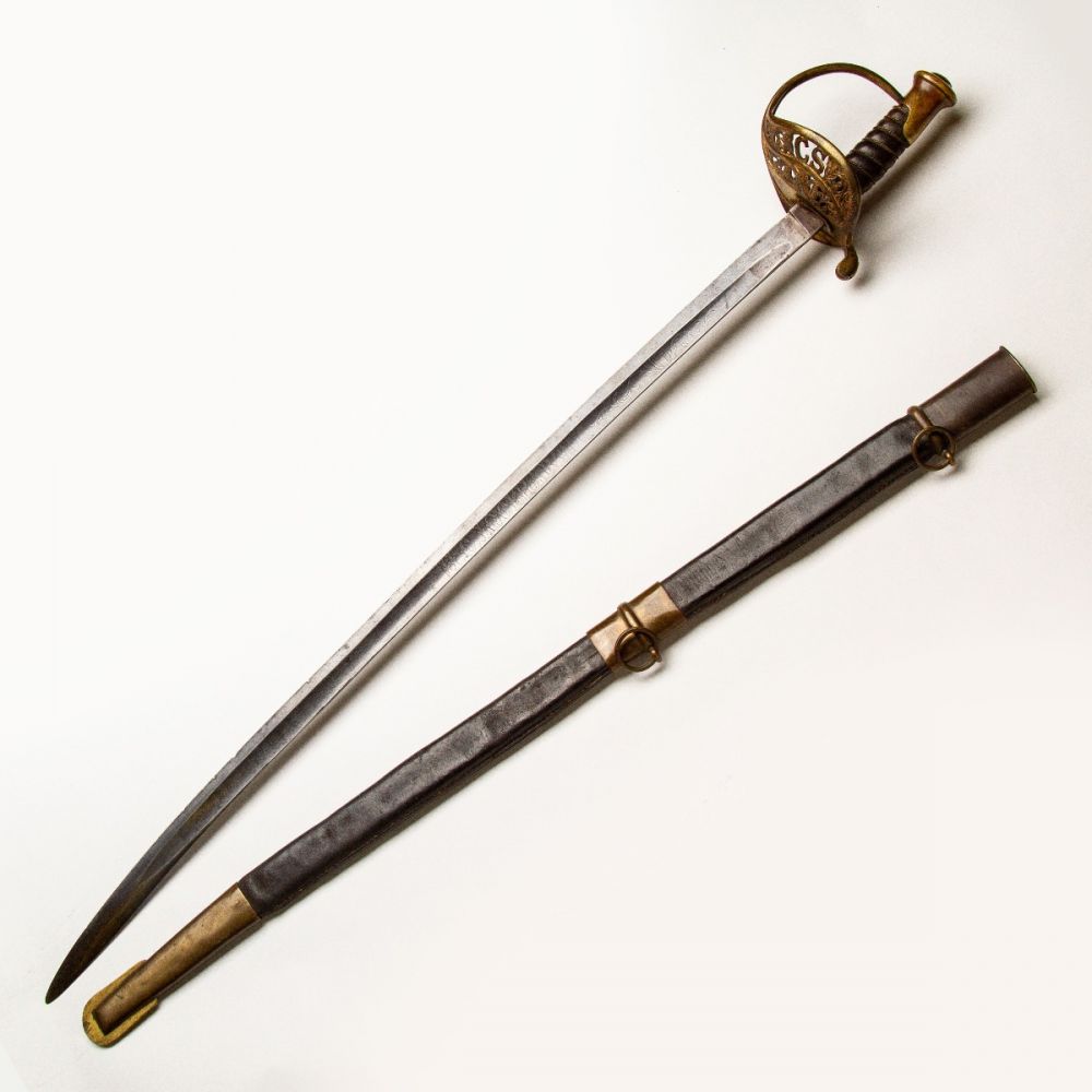 50th Tenn. Rare Identified Confederate College Hill Staff Officer Sword