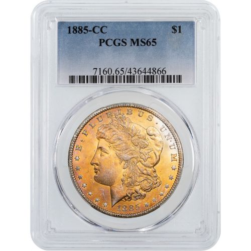 1885-CC Morgan Dollar PCGS MS65 Toned