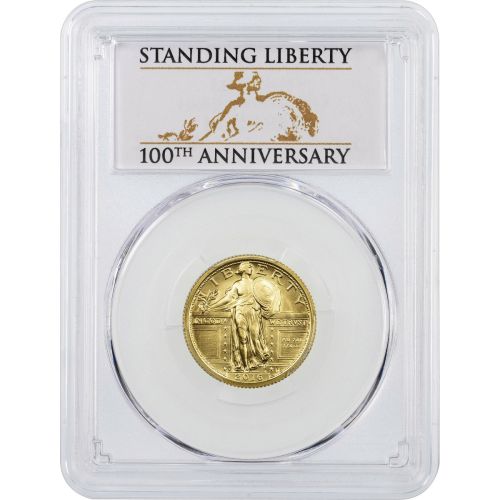 Extremely Low Mintage Rarity: 2016-W 1/4 oz 24K $.25 Gold Centennial Commemorative Standing Liberty Quarter NGC PCGS SP70