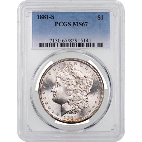 1881-S Morgan Dollar NGC/PCGS MS67