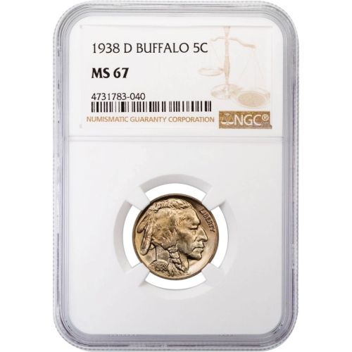 1938-D Buffalo Nickel NGC/PCGS MS67