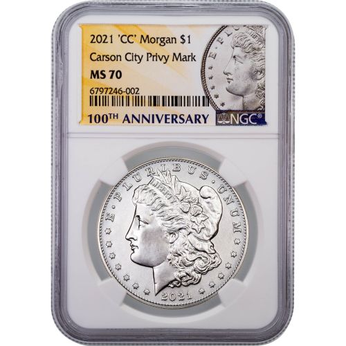 $1 2021-CC Morgan Dollar NGC MS70