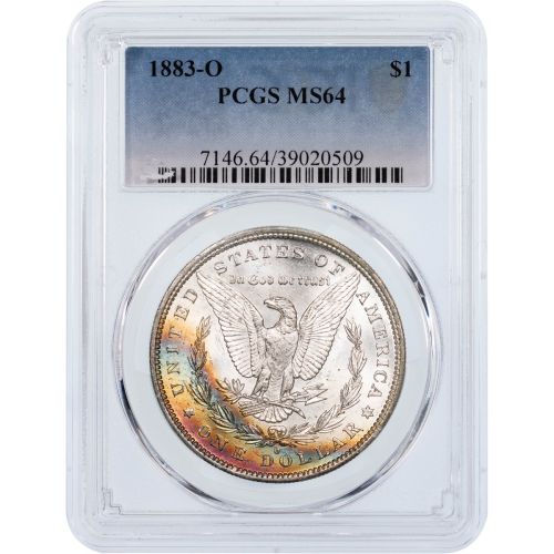 $1 1883-O Morgan Dollar PCGS MS64 Toned 7146.64/39020509