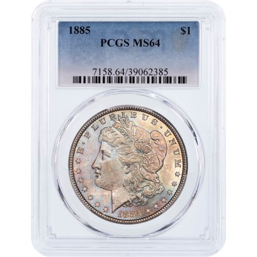 $1 1885-P Morgan Dollar PCGS MS64 Toned 7158.64/39062385