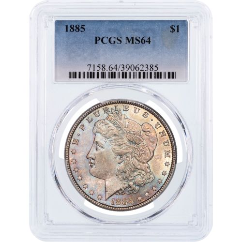 $1 1885-P Morgan Dollar PCGS MS64 Toned 7158.64/39062385