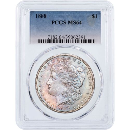 $1 1888-P Morgan Dollar PCGS MS64 Toned 7182.64/39062391