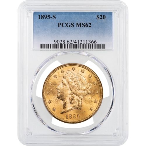 1895-S Liberty Head Gold Double Eagle MS62