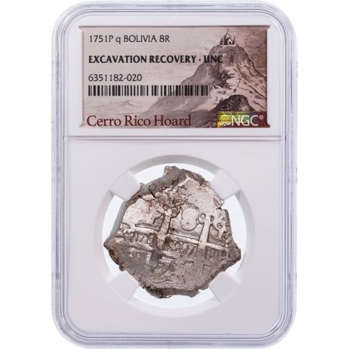 Varied Date: Cob 8 Reales NGC Uncirculated  