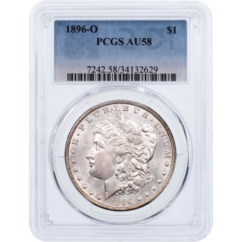$1 1896-O Morgan Dollar PCGS AU58 