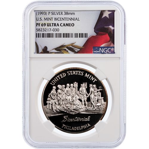 1993-P U.S. Mint Bicentennial Silver Commem. Medal NGC Proof 69 Ultra Cameo