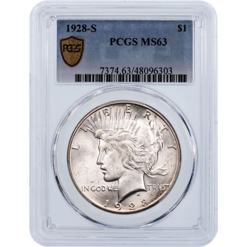 $1 1928-S Peace Dollar PCGS MS63