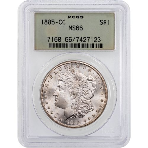 1885-CC Morgan Dollar NGC/PCGS MS66