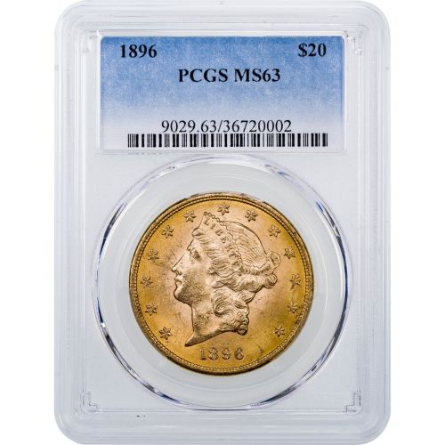 1896-P Liberty Head Gold Double Eagle MS63