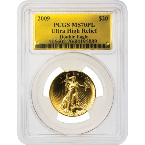 $20 2009 UHR Saint Gaudens Gold Double Eagle NGC/PCGS MS70PL