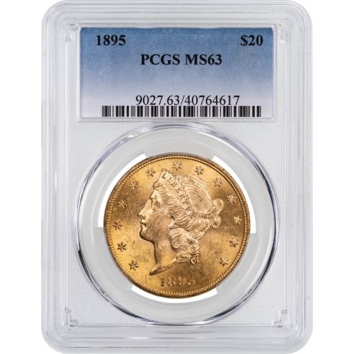 $20 1895-P Liberty Head Gold Double Eagle NGC/PCGS MS63