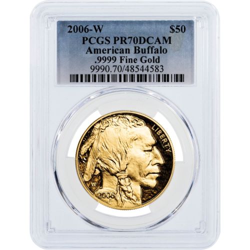 2006-W 1oz. $50 Gold American Buffalo NGC/PCGS PF70 UCAM 