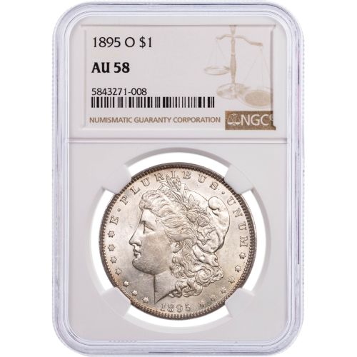 $1 1895-O Morgan Dollar NGC/PCGS AU58