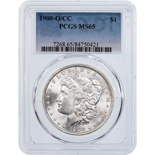 $1 1900-O/CC Morgan Silver Dollar PCGS MS65
