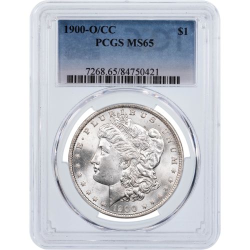 $1 1900-O/CC Morgan Silver Dollar PCGS MS65