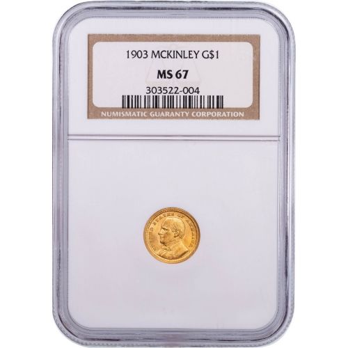 1903 LA Purchase McKinley Gold Commemorative NGC/PCGS MS67