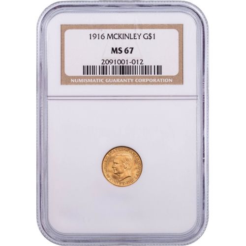 1916 McKinley Gold Commemorative NGC/PCGS MS67